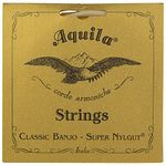 Aquila AQ-1B New Nylgut Banjo Strings Medium Tension DBGDG Set of 5 4th Red Series String