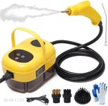 2500W Portable Steam Cleaner, Steam Shot Cleaner Handheld Steamer for Car Detailing, High Heat Cleaning Machine with Brush Heads for Bed Bugs Couch Furniture Kitchen Bathroom Grout and Tile