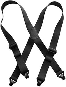 No-buzz Airport Friendly Black Hold-Up® Suspender X-Back Patented Gripper Clasps