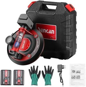 SENCAN 8" Glass Suction Cup with Metal Handle,Electric Vacuum Suction Cup Lifting Clamp,Heavy Duty Hand-held Vacuum Cup Glass Lifter with Power Grip for Glaziers,Movers,Builders,660lbs Load Capacity