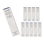 Mitsubishi Pencil Hako ULS0540HB Uni Mechanical Pencil Lead, 0.5, HB, 10 Pieces