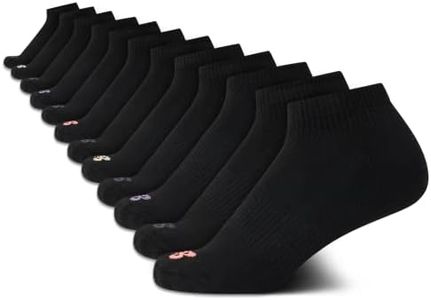 New Balance Women's Athletic Socks - Cushion Quarter Cut Ankle Socks (12 Pack)