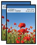 MCS 18x24 Inch Original Poster Frame 2-Pack, Black, (65664)