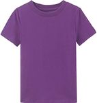 COSLAND Toddler Plain Tshirts Baby Boy Shirt 4T, Purple
