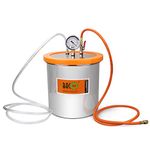 BACOENG 3 Gallon Resin Trap Vacuum Chamber, Stainless Steel Vacuum Degassing Chamber Kit (3 Gallon/1.2 QT/2 QT Available)