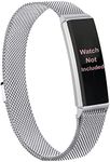 Zitel Band Compatible with Fitbit Alta Strap for Alta/Alta HR Stainless Steel Magnetic Lock Metal Band (Silver)