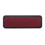 Mats Avenue Polypropylene and Rubber Striped Patterned Step and Stair Door Mat Red Color Washable 25x75 CM Extra Large