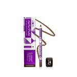 Plum NaturStudio All-Day-Wear Kohl Kajal Uptown Brown with FREE SHARPENER | Smudge-Proof | Water-Proof | 2-in-1 Eyeliner + Kajal | Daily Make Up | 100% Vegan, Cruelty Free | 1.2g