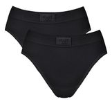 Sloggi Women's Double Comfort Tai 2p Underwear, Black, 18 UK