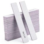 25 Pcs Nail Files for Acrylic Nails 80/120 Grit Double Sides Emery Boards Fingernail Files, Professional Manicure Tools for Home Salon