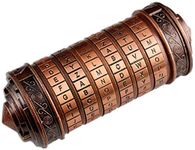 M-Aimee Da Vinci Code Mini Cryptex Lock Anniversary Valentine's Day Romantic Birthday Gifts for Her (Red Bronze)