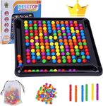 168 Beads Intellectual Chessboard - Dual Duel, 2024 New Fun Table Top Strategy Game with Storage Bag, Rainbow Strategy Board Games, Family Game Party Game for Kids and Adults