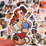 Aspcsmomt Sexy Girls Stickers for Adults,100pcs Pinup Women Decals Pack for Laptops Skateboards Water Bottles Bikes Guitar Motorcycle Helmet,Waterproof Vinyl Stickers Dirty