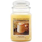 Village Candle Maple Butter 26 oz Glass Jar Scented Candle, Large