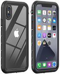 LOVE BEIDI for iPhone X/Xs Waterproof case Life Snowproof Dirtproof Shockproof Cover for iPhone X/Xs 5.8‘’ (Black)