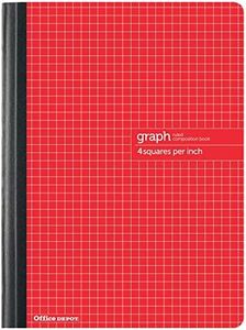 Office Depot® Brand Composition Book, Exercise Book, 7-14'' x 9-34'', Quadrille Ruled, 80 Sheets, Red