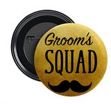 NIVARA LADKE WALE | TEAM GROOM BARATI | GROOM'S SQUAD Glossy Finished | Props Wedding Badges for Groom Family | 58MM | ROUND PIN BADGES | Batches for Reception Party, Wedding and Events