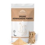 Ausha Organic Ashwagandha Powder 1kg | Stress & Anxiety Relief, Energy, Sleep Aid, Adaptogen,Withanolides, Whole Ashwagandha Root Used