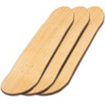 ROKENPOY 3 PCS Blank Skateboard Decks, 8 x 31 inch 7-Layer Maple Double-Tail Skateboard, Ideal for Painting, and Wall Decoration.