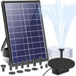 Billing 7.5W Solar Water Pump for Water Feature, Outdoor Solar Pond Pump Solar Garden Fountain with DIY 5ft Tubing for Small Ponds, Pool and Bird Bath, Fish Tank