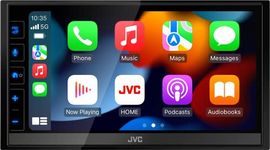 JVC KW-M785DBW Digital Media AV Receiver with Wireless CarPlay & Android Car (4 x 50 W, DAB+/FM, BT, 3 x Pre-Out 2.5 V, USB, iPod/iPhone Control)