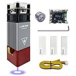 Laser Engraver Module, 5W Optical Laser Output Laser Module w/Metal Air Assist Nozzle, 40W Laser Module Compatible with Laser Engraver Laser Cutter Machines, 45mm Fixed Focus 12V