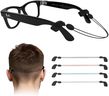 4-Pack Adjustable Eyeglass Straps for RayBan Meta & Oakley Smart Glasses, Anti-Slip Eyewear Retainer Cord & Sunglass Lanyard, 8.66-15.75in Neck Strap for Sports, Outdoor & Travel, 4 Colors