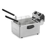 Waring Commercial WDF75RC 120-volt Countertop Compact Electric Deep Fryer, 8.5-Pound