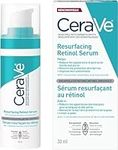 CeraVe Resurfacing RETINOL Serum For Face with niacinamide. Helps even skin tone, skin smoothness, post-acne marks & pore minimizer. Gentle, Fragrance-free, non-comedogenic, sensitive skin, 30ML