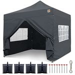 Gorilla Gazebo ® Pop Up 3x3m Heavy Duty Waterproof Commercial Grade Market Stall 4 Side Panels Leg Weights Pegs and Wheeled Carrybag