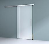 Durovin 775mm* 2050mm Internal Sliding Glass Door - Fully Frosted - Bar Handle - with Track 5ft for Bathrooms Kitchens Living Room Bedroom