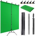 Green Screen Backdrop Kit, 5X6.5ft 