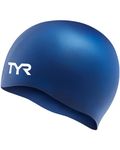 TYR Wrinkle Free Silicone Swim Cap (Navy)