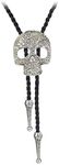 BRBAM Western Cowboy Skull Bolo Tie