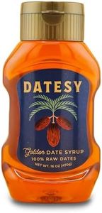 Datesy Natural Sweetener, Golden Date Syrup 16oz. Squeeze Bottle, No Sugar Added, Instant Dissolving for Coffee, Tea, Smoothies, Baking, Cocktails, Vegan, Paleo, Gluten Free, Non-GMO, Kosher, Halal