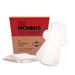 The Woman's Company Sanitary Pads Day & Night Organic Biodegradable, Chemical Free & Rash Proof Sanitary Napkin for Maximum Coverage Normal & Heavy Flow 100% Cotton Regular Pad (6 Day & 6 Night)