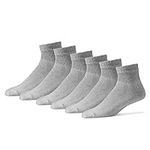 Diabetic Socks for Women - Womens Circulatory Socks - Medical Socks for Neuropathy, Edema, diabetes - 12 Pack Size 9-11 - Made in the USA (Gray)