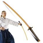 Senshi Japan PREMIUM Martial Arts Wooden Bokken for Kendo, Kenjutsu, Iaido, Aikido, etc. Training And Practise (Brown)