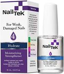 Nail Tek Hydrate 4, Moisturizing Strengthener for Weak and Damaged Nails, Condition, Repair, and Strengthen Nails, Daily Nail Treatment, 0.5 oz, 1-Pack