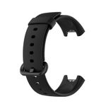 EDNITA Redmi Watch 2 Lite & Redmi GPS Smart Watch Band Strap with Soft Silicone Classic Strap & Secure Buckle - Black - Pack of 1