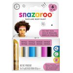 Snazaroo Painting Sticks, Fantasy, Pack of 6, Safe and Non-Toxic, Easy to Remove with Soap & Water, ideal for parties and fancy dress occasions, for Ages 3+