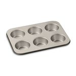 Cuisinart AMB-6JMPBZ Chef's Classic Non-Stick 6 Cup Jumbo Muffin Pan, 14", Bronze