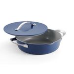 Tramontina Fiora 4.25 Qt Multipurpose Ceramic Non-Stick Pan, Blue