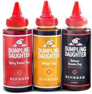 Dumpling Daughter - 3 Pack - Spicy Sweet Soy, Ginger Soy, Sichuan Sesame Soy (24 Fl Oz, Multi-Pack)