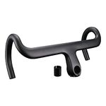 carbon integrated handlebar road bike aero road handlebar carbon handlebars 40cm road bicycle integrated handlebar OD2 1-1/8"& 1-1/4" with stem (400X100)