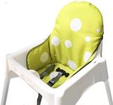 Zama Seat Covers & Cushion Compatible for IKEA Antilop Highchair Washable Foldable Baby Highchair Cover Childs Chair Cushion (Green)