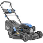 Hyundai 18” 46cm Electric Start Self-Propelled Petrol Lawnmower, 139cc 4-Stroke Engine, Mulching, Side & Rear Discharge, 60L Grass Box, Black Edition