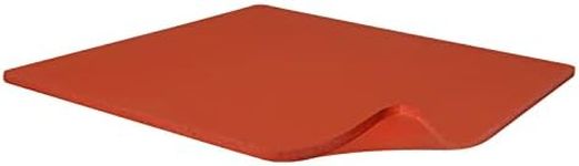 ZOFORTY 15 x Inch Silicone Heat Press Mat Pad, 0.3”Thickest Pad for Machine Flat Transfer Replacement Red