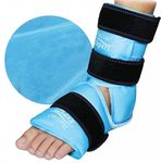 Relief Expert Ankle Foot Ice Pack Wrap for Injuries Reusable Gel Cold Pack with Cold Compression Therapy, Instant Pain Relief for Achilles Tendonitis, Plantar Fasciitis, Foot Heel - Soft Plush Lining