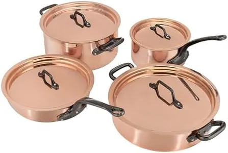 Matfer Bourgeat Copper Cookware Set, Set of 8
